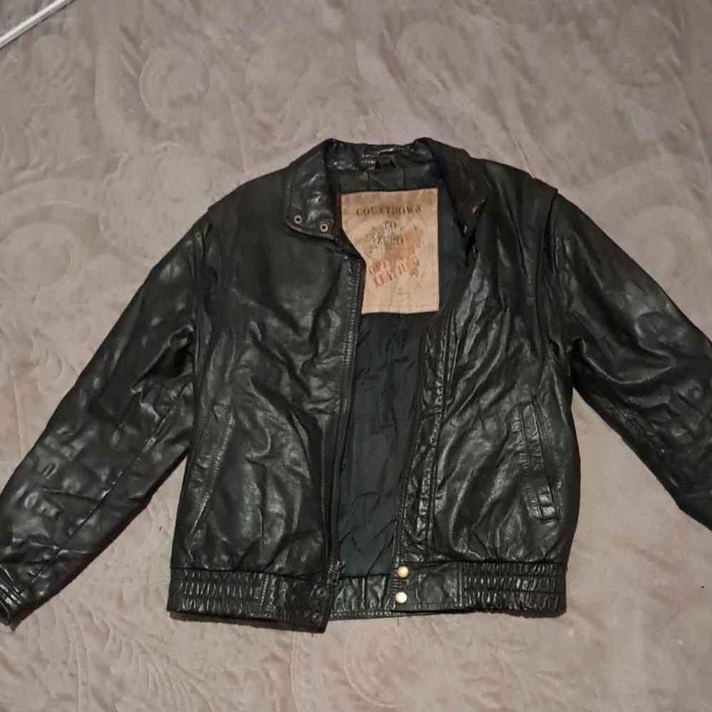 Men's Black Leather Jacket